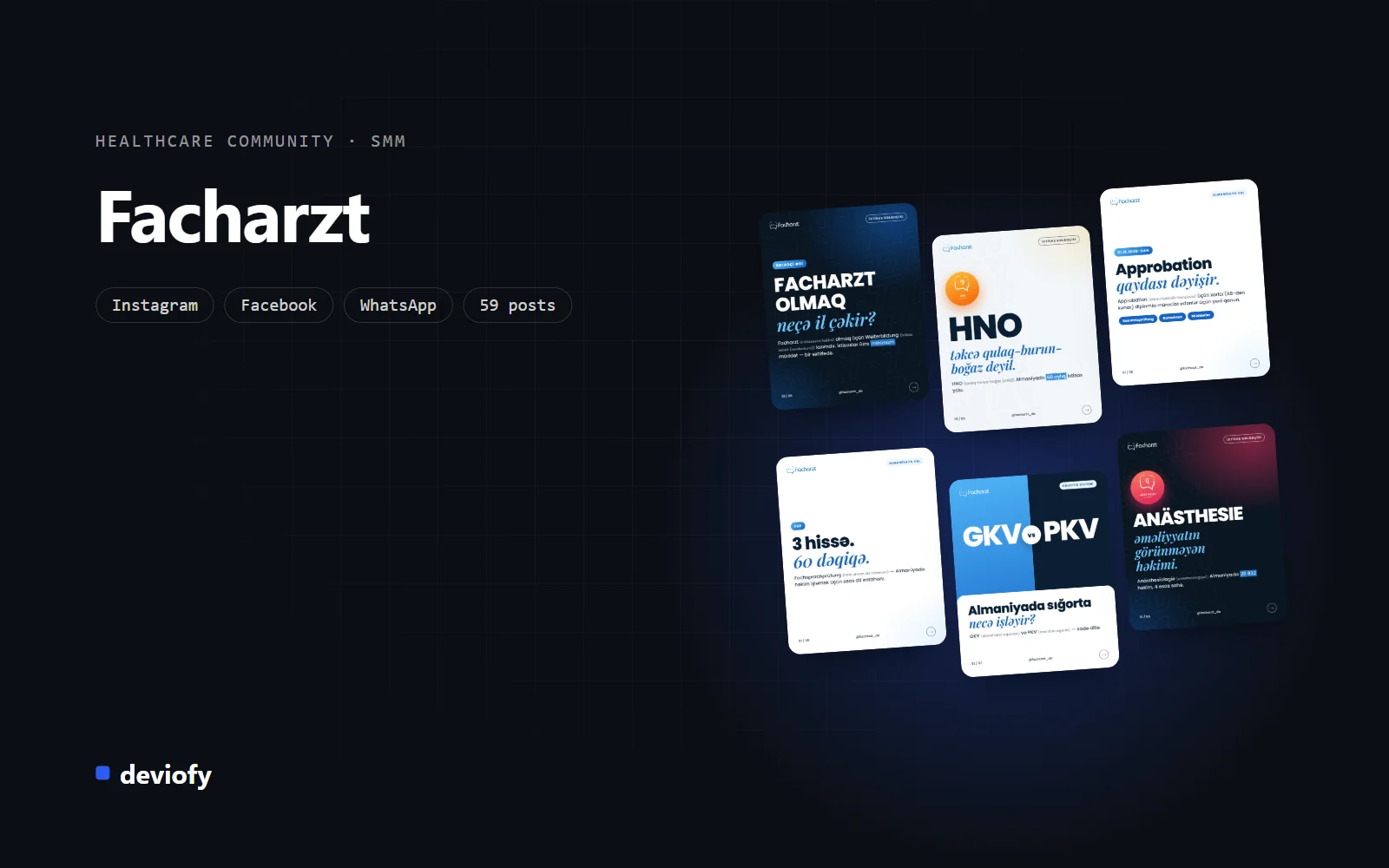 Facharzt, Healthcare community · SMM